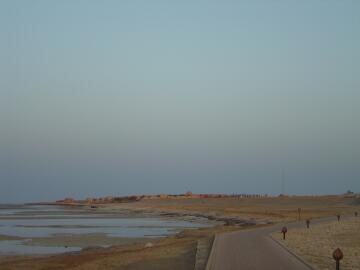 Offenes Feld neben dem Resort