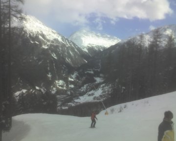 Dank intensiver Beschneiung war die Talabfahrt zum Teil die beste Piste!