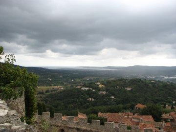 Aussicht von der Burg Richtung Meer und St. Tropez