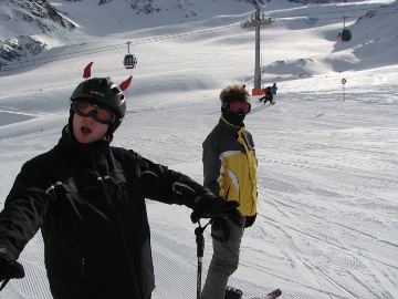 Mario mit Teufel-H&ouml;rnchen und Donny (nat&uuml;rlich ohne!)